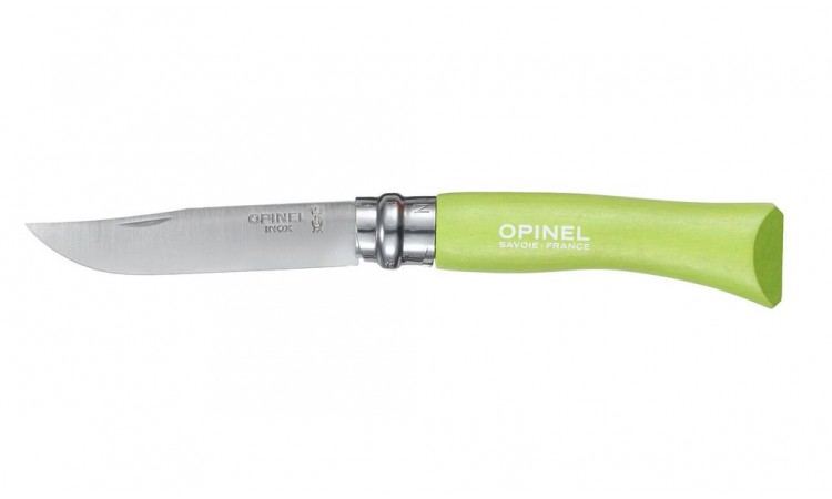 Нож Opinel серии COLORED TRADITION N°07 рукоять - зелёная 