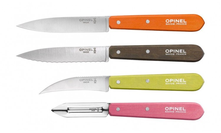 Набор столовых ножей Opinel "Les Essentiels" 50's рукоять цветная 