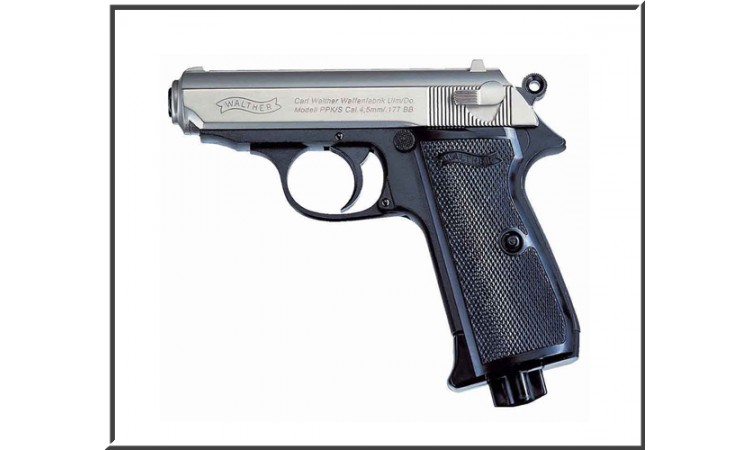 Пистолет пневматический Umarex Walther PPK/S (Nickel)
